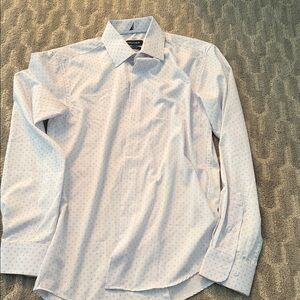 Nautica Light Blue Patterned Dress Shirt